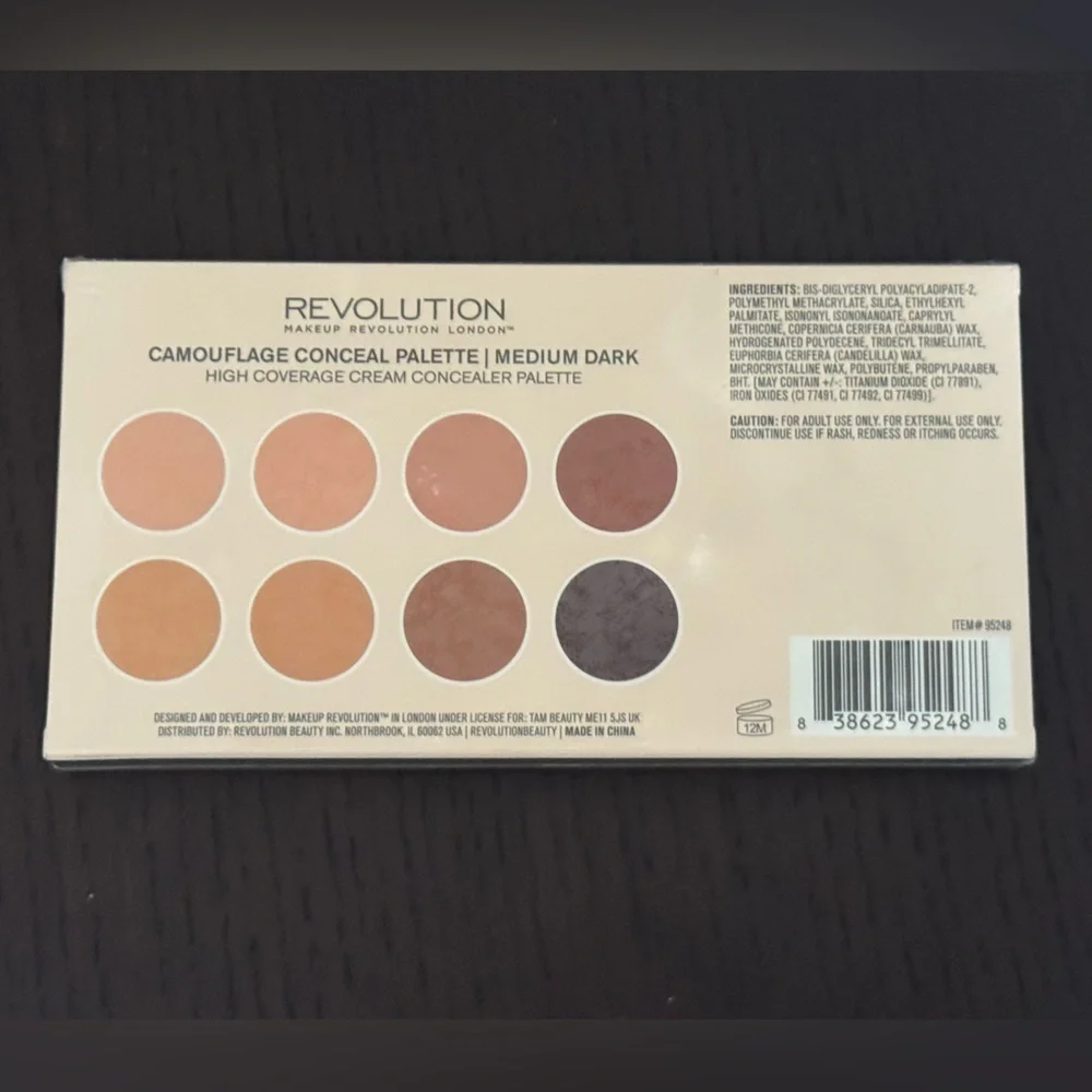 NEW Makeup Revolution Pro HD Camouflage Corrector Palette – Medium Dark